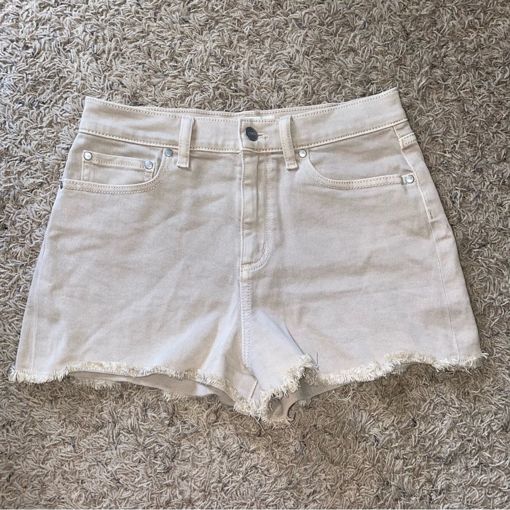 PINK High Waisted Khaki Short Shorts